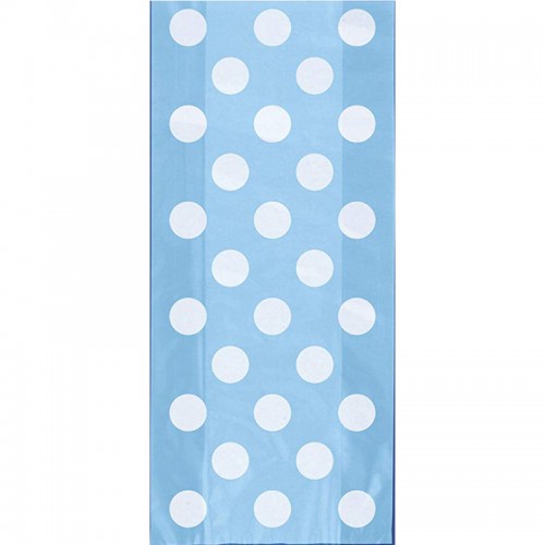 Sacos Azul Claro Bolinhas